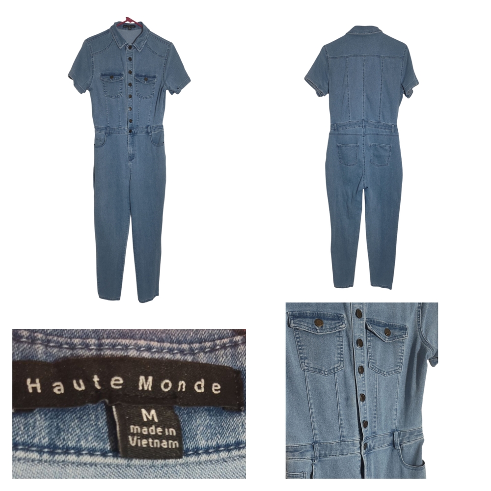 Haute Monde Indigo Denim Jumpsuit
